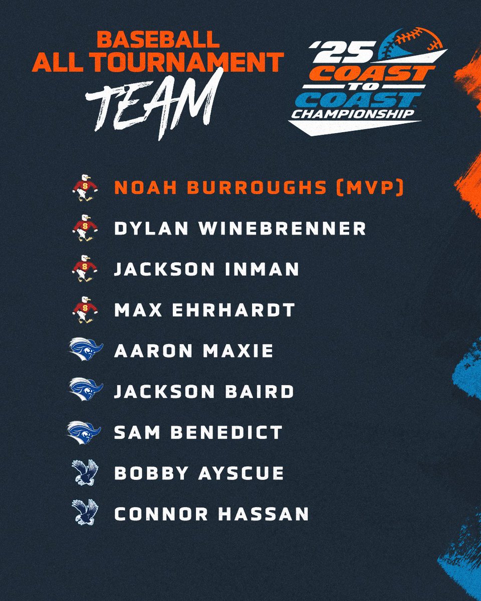 Congratulations to the 2025 C2C Baseball All-Tournament Team Honorees!

⚾️ c2csports.com/BSB25

#C2CBSB // #D3Baseball