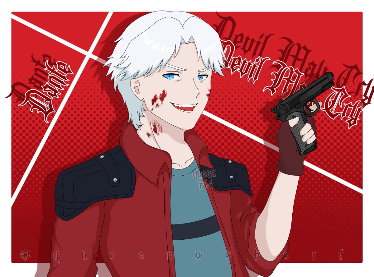 queenwchart's tweet photo. Dante 🎸 
#DevilMayCry #Dante #DevilMayCryNetflix #fanart https://t.co/0VRlRZHCJ5