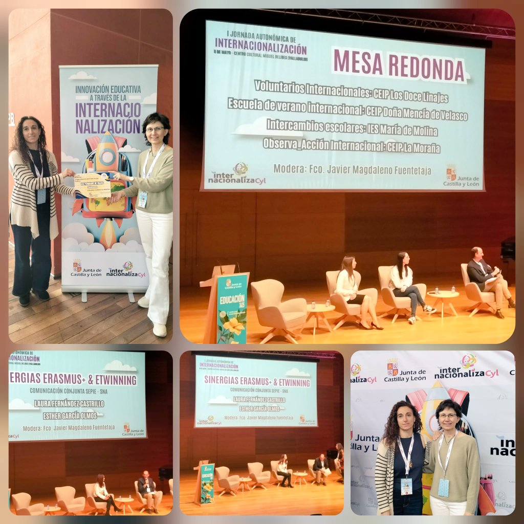 IES Fernando d Rojas (@iesfrojas) on Twitter photo Nuestro centro participa en la I Jornadas autonómicas de internacionalización en Castilla y León, recibimos el reconocimiento a su acreditación como eTwinning School
<a href="/educacyl/">Educación JCyL</a> <a href="/eTwinning_es/">eTwinning España</a>
#eTwinning Nuestro centro participa en la I Jornadas autonómicas de internacionalización en Castilla y León, recibimos el reconocimiento a su acreditación como eTwinning School
<a href="/educacyl/">Educación JCyL</a> <a href="/eTwinning_es/">eTwinning España</a>
#eTwinning