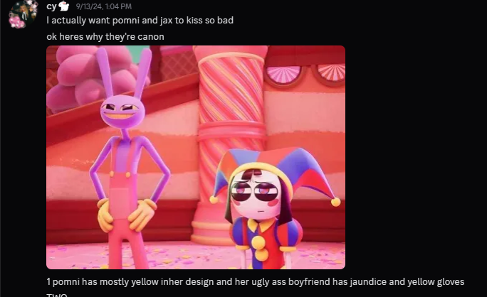Comically Large Cyp this is a notice to the new cy fans that this is a funnybunny safe space