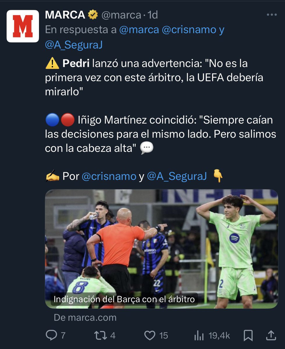 El Madrid machaca a los árbitros y los jugadores del Barça advierten sobre el arbitraje. El relato.