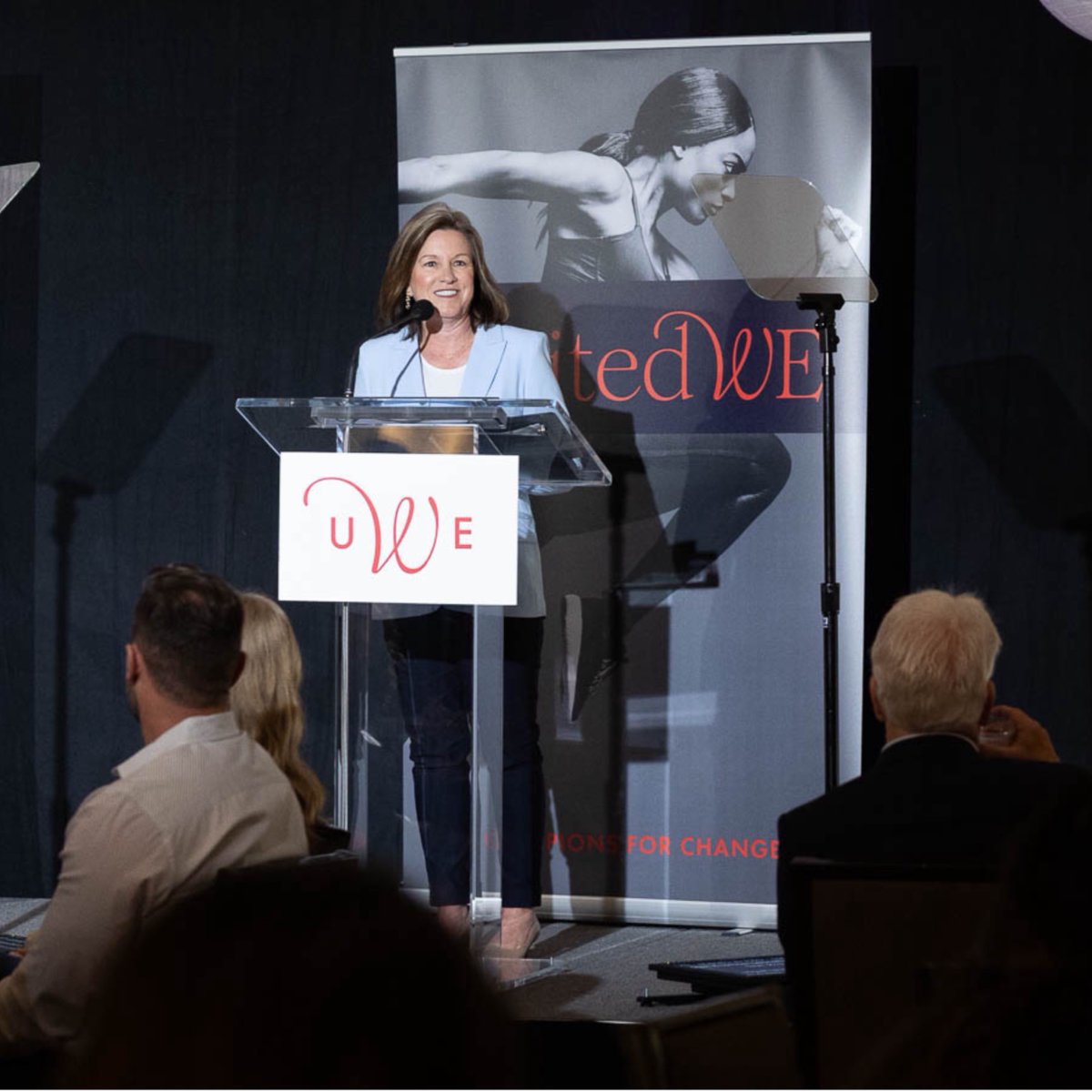 Our President &amp; CEO, Kathy Nelson, marked her birthday by doing what she does best — leading with purpose. At United WE’s #ChampionsForChange, she joined leaders from MLB, NFL, NWSL &amp; more to discuss the power of sports &amp; uplifting women. Happy Birthday, Kathy! 🎊