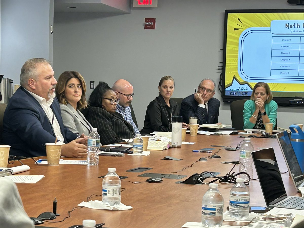 LDIAZ_CAO's tweet image. Continuing conversations among @MDCPS curriculum directors and assistant superintendents focused on expanding actions and messaging that consistently promote a positive math mindset for all stakeholders. We are ALL “math people.”
#YourBestChoiceMDCPS