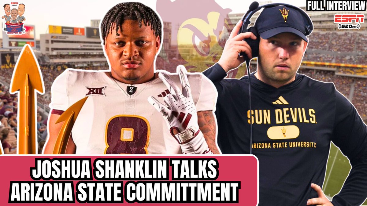 Roc and Manuch w Jimmy B (@rocandmanuch) on Twitter photo 🚨 FULL INTERVIEW: #1 JUCO EDGE & NEW ASU Signee Joshua Shanklin (<a href="/J_outtapocket14/">Joshua Shanklin</a>) joins the show with <a href="/JacksonGroff/">Jackson Groff</a> & <a href="/CCtheProducer/">Connor Collins</a>!
🔥 14.5 sacks last season at Foothill College
💬 Why he chose ASU over Missouri, UCLA, Ole Miss & WVU
🏋️♂️ JUCO grind + talks w/ Kenny Dillingham 🚨 FULL INTERVIEW: #1 JUCO EDGE & NEW ASU Signee Joshua Shanklin (<a href="/J_outtapocket14/">Joshua Shanklin</a>) joins the show with <a href="/JacksonGroff/">Jackson Groff</a> & <a href="/CCtheProducer/">Connor Collins</a>!
🔥 14.5 sacks last season at Foothill College
💬 Why he chose ASU over Missouri, UCLA, Ole Miss & WVU
🏋️♂️ JUCO grind + talks w/ Kenny Dillingham