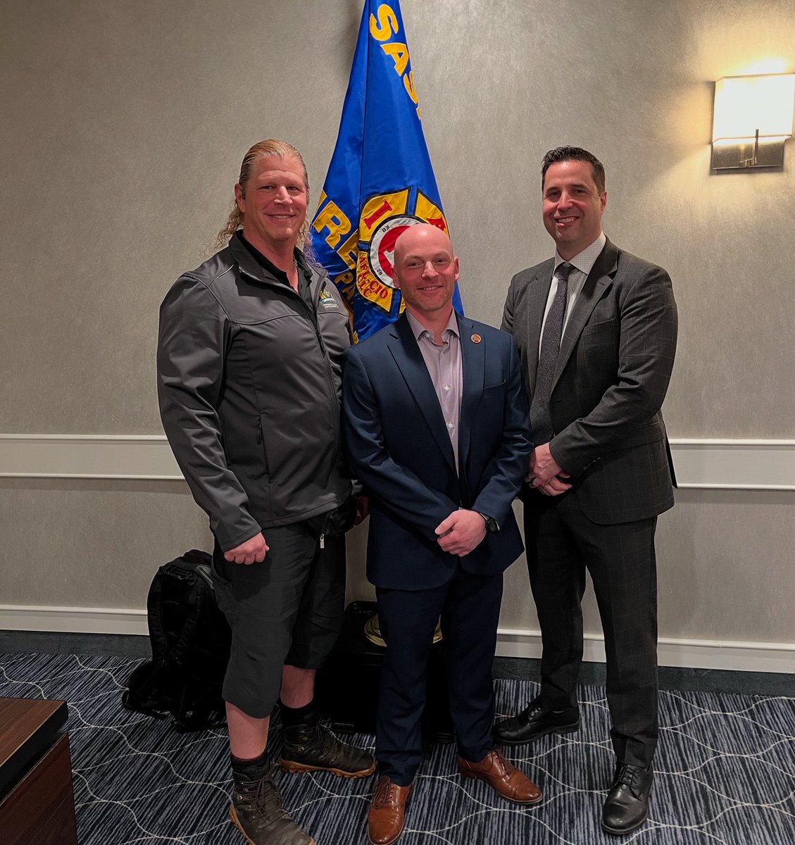 We are pleased to announce Trevor Warren from @iaff80  elected as new Treasurer, and Mark Moroz from @reginafirefighters, elected as Secretary. They join President Aaron Gidluck from to form a new board excited to continue building on the strong foundation already established.