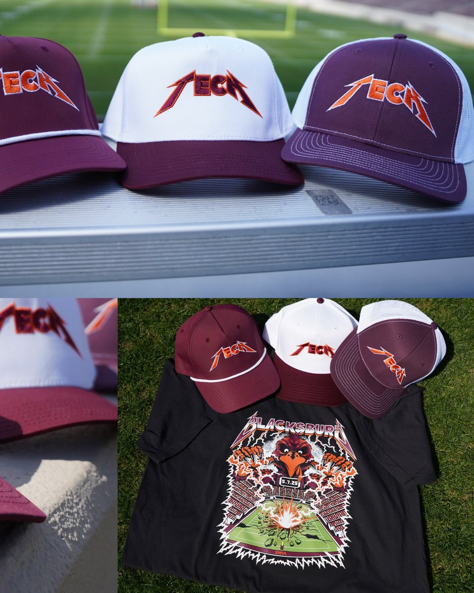 From Sandman Saturdays to Metallica Mayhem!!!! What an incredible night for Hokie Nation! 🤘⚡️

Thanks for all of your support on our concert collection! It truly rocked to bring these to life! We have a few shirts and hats left if you’re interested 🎸 #SWVA