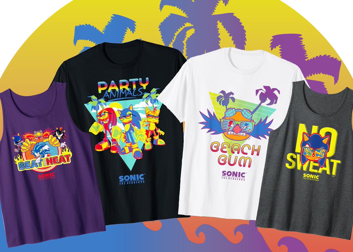 Summertime is almost here! Get your gear early with new Sonic tees and cool must-have accessories!

Available on Amazon in US and EU: amzn.to/4jUpV9i