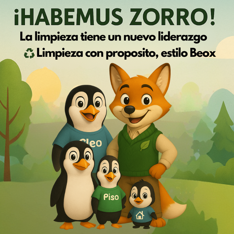 Beox_Chile's tweet photo. 🦊 ¡HABEMUS ZORRO!
La limpieza tiene nuevo liderazgo.
♻️ Y llegó con estilo sostenible, ecológico y con propósito.
Desde hoy, Zorro Beox lidera nuestro compromiso con un planeta más limpio.
Porque limpiar bien no significa contaminar.
Es tiempo de cambiar… al estilo Beox. https://t.co/Pmssi0CVkF