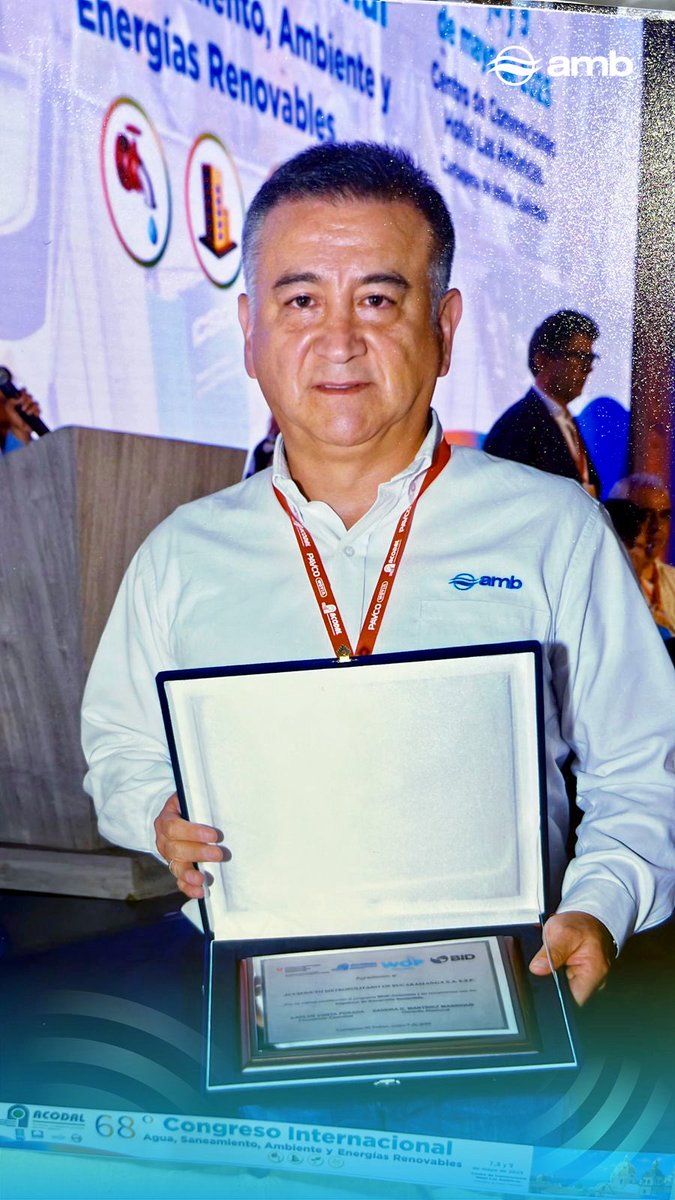 acueductobga's tweet photo. Este reconocimiento que recibimos en el 68° Congreso de @ACODAL representa el trabajo articulado y el compromiso asumido con el programa #WOPColombia, que impulsó los hermanamientos, la transferencia y el intercambio de experiencias para un servicio cada vez más sostenible. https://t.co/6LfgXLJCZk