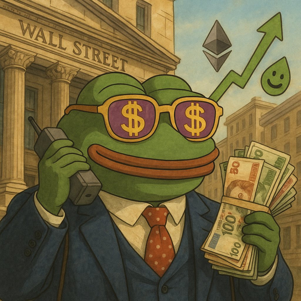 GoldTrade_'s tweet photo. Let’s watch as WEPE rises to reign at the top of the meme coin world. 🪙🚀
 #wepe  #wallstreetpepe  #btc  #eth @WEPEToken  #Crypto  #Repost  #like https://t.co/Y9R96L5kSv
