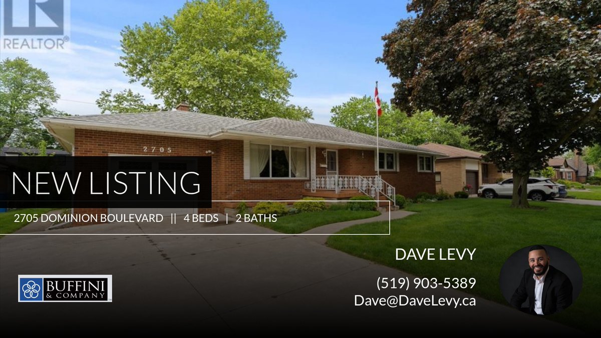 📍 New Listing 📍 Take a look at this fantastic new property that just hit the market located at 2705 Dominion Boulevard in Windsor. Reach out here or at (519) 903-5389 for more information homeforsale.at/2705_DOMINION_…