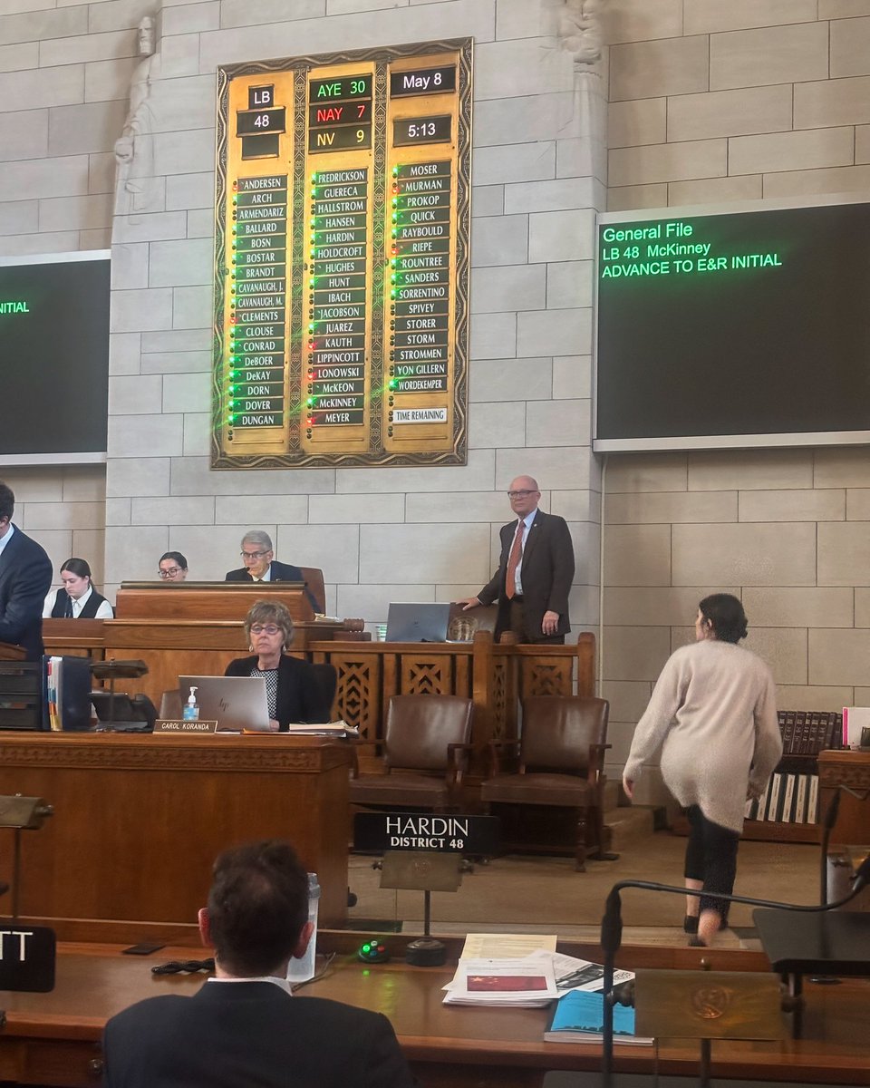 My priority bill LB48 - legislation to establish a family resource and juvenile assessment pilot program advanced to select file today! #FORTHEPEOPLE