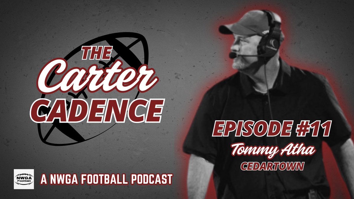 TOMORROW: New Cedartown Coach Tommy Atha joins The Carter Cadence!

Watch the episode here: youtu.be/gZcMcPNaqEM?si…
