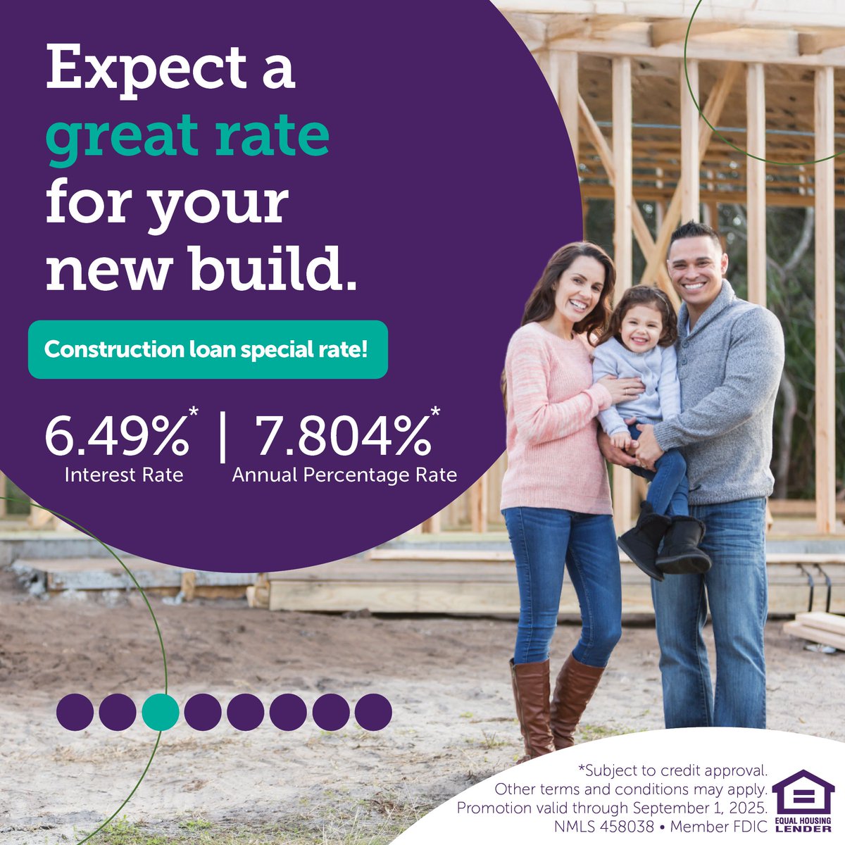 Ready to build your dream home? Expect CorTrust to help make the process a breeze with our construction loan special rate promotion running until September 1, 2025! Get started today: bit.ly/CTB-Constructi…