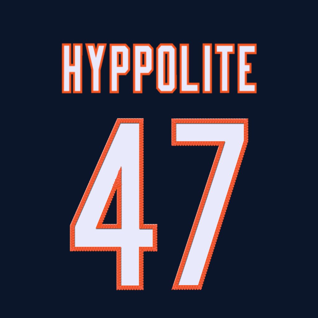 nfl_jersey_num's tweet photo. Chicago Bears LB Ruben Hyppolite (@rubenknows1) is wearing number 47. Last assigned to Micah Baskerville. #DaBears https://t.co/4z0R4xhNeo