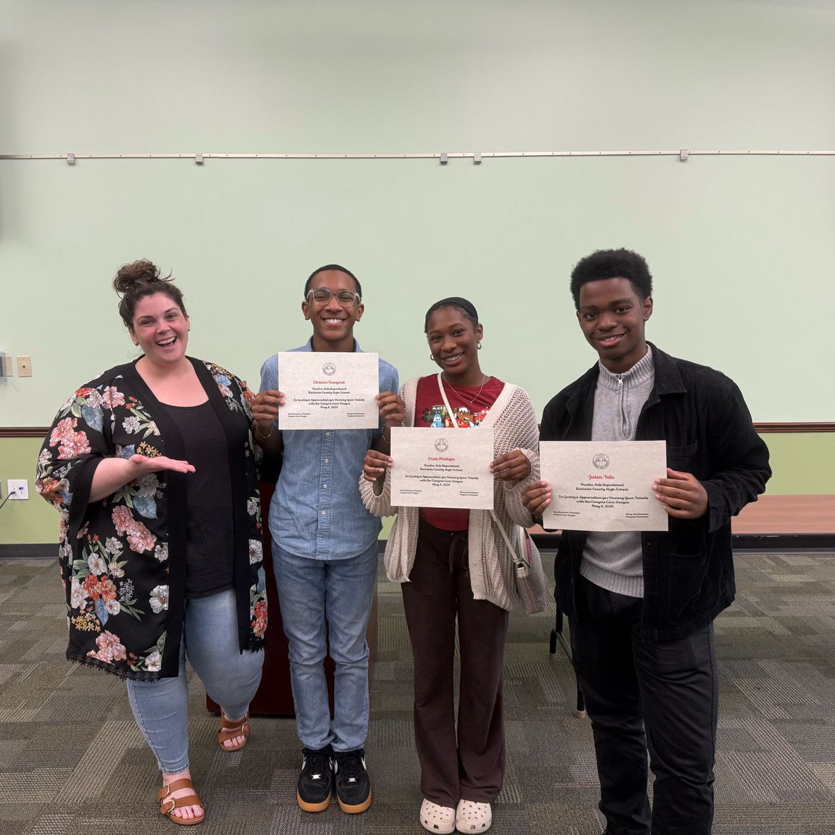 Very proud of our TALENTED Theatre students and their performance for the Conyers Civic League this afternoon!