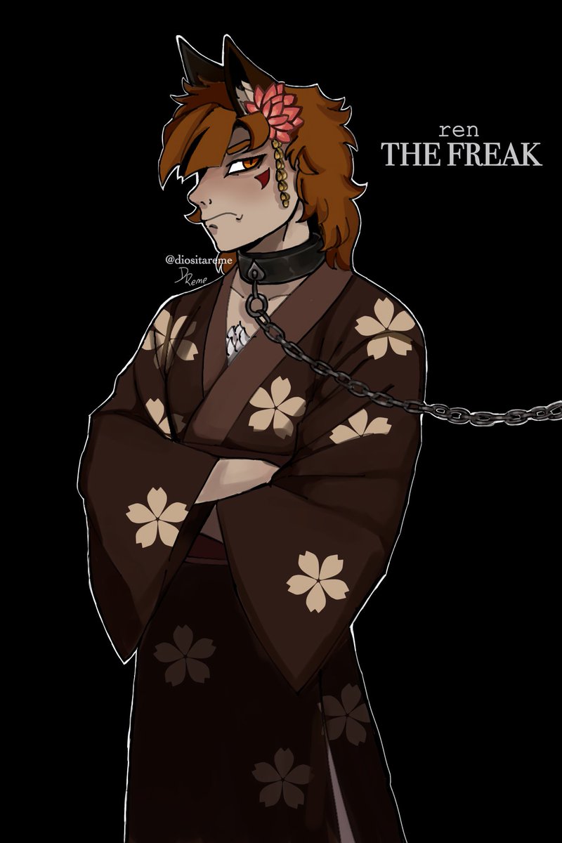 DiositaReme's tweet image. Here’s a drawing of Ren in the Circus AU that Gatobob created, just with his redesign (ykmet’s design) :3

#YKMET #BoyfriendToDeathRen #BoyfriendToDeath #youkillmeeverytime
#btd #btd2 #ykmetren #renhana #visualnovel #fanart #renbtd #btdren