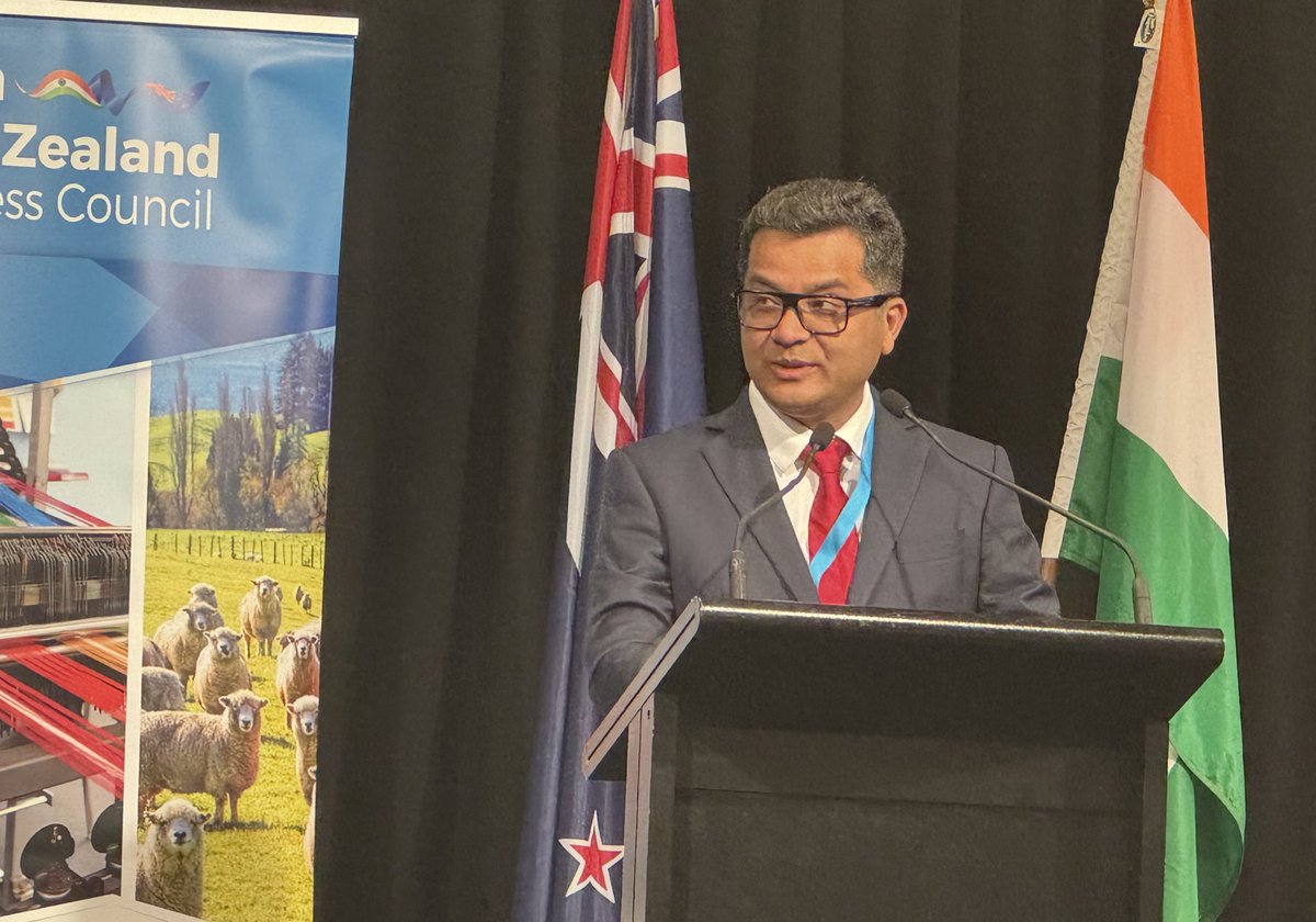 Winston Peters (@newzealandmfa) on Twitter photo At an India New Zealand Business Council event in Auckland this morning, Minister Peters - alongside <a href="/chrisluxonmp/">Christopher Luxon</a> & Indian Minister of State for External Affairs <a href="/PmargheritaBJP/">Pabitra Margherita</a> - spoke about the 🇮🇳-🇳🇿 relationship.
Minister Peters said: “New Zealand and India are two of the At an India New Zealand Business Council event in Auckland this morning, Minister Peters - alongside <a href="/chrisluxonmp/">Christopher Luxon</a> & Indian Minister of State for External Affairs <a href="/PmargheritaBJP/">Pabitra Margherita</a> - spoke about the 🇮🇳-🇳🇿 relationship.
Minister Peters said: “New Zealand and India are two of the