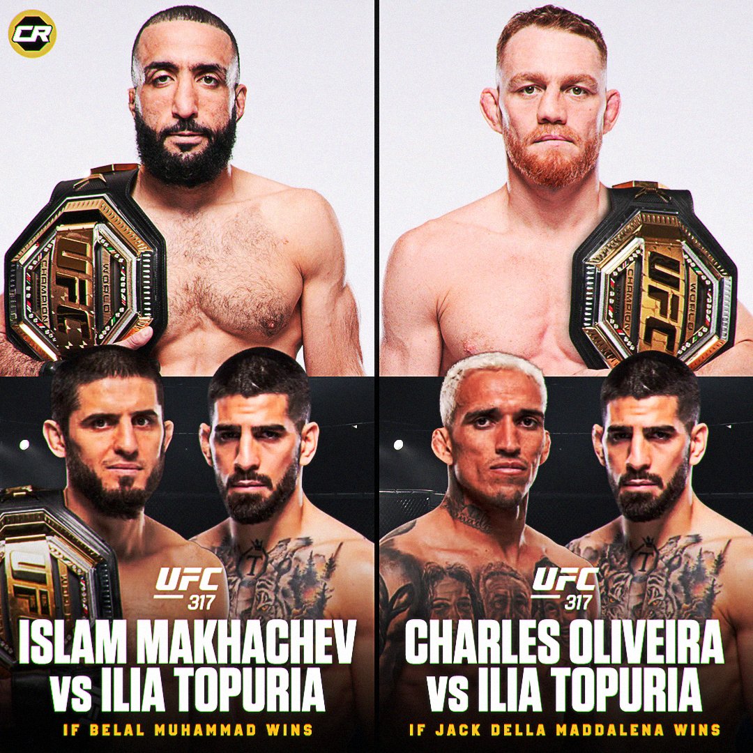 ChampRDS's tweet photo. The result of Belal vs JDM this weekend will determine the main event of #UFC317 on June 28

Which outcome are you rooting for? 👀 https://t.co/GgnAhuWxhk