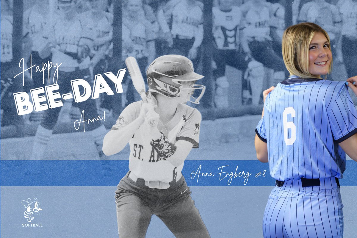 Help us wish a very happy 🐝-day to freshman Anna Engberg! Have a wonderful day!!! 🩵

#SAUSoftball