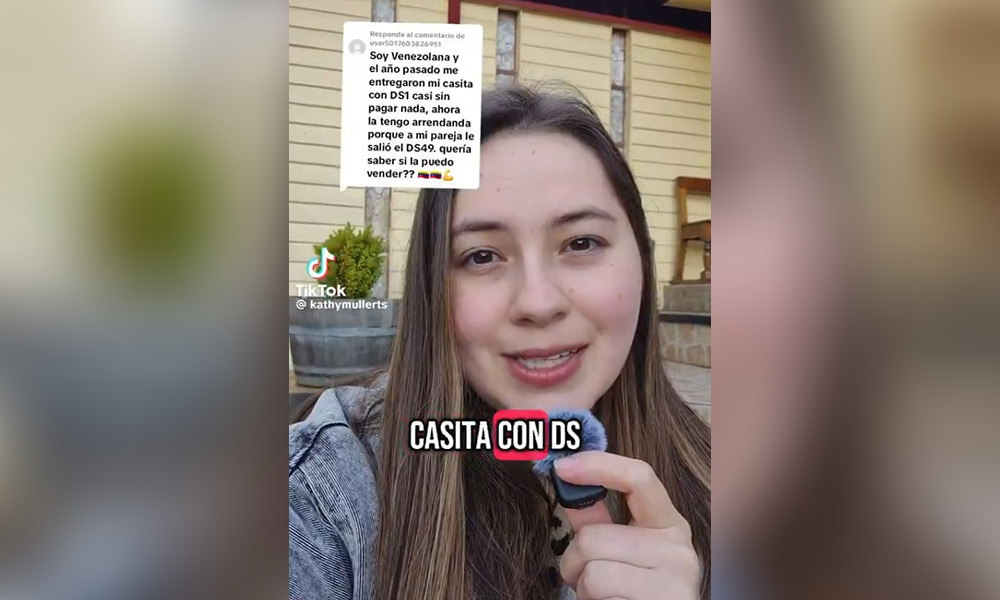 Venezolana en Chile se jactó que el gobierno le regaló una casa sin tener ahorros gamba.cl/2025/05/venezo…