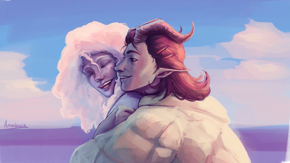 Ancukinia's tweet photo. happy feel good self care OCs sketch https://t.co/fCXfpRUdy9