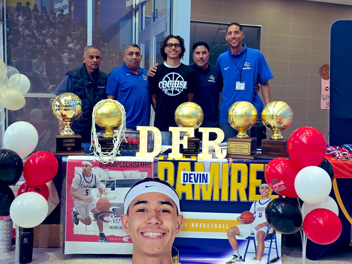Eastwood Basketball (@eastwoodbasket1) on Twitter photo Please join us in congratulating <a href="/devfalkramirez/">ᴅᴇᴠɪɴ ғᴀʟᴋ-ʀᴀᴍɪʀᴇᴢ</a> on his signing with <a href="/CampCochiseMBB/">CampCochise</a>. The future is big time bright for this kid. Congratulations! <a href="/Ray_Marshl/">Ray Marshall</a>
<a href="/Coach_Celaya/">Coach Celaya</a> <a href="/CoachD_Lane/">Derek Lane</a> Please join us in congratulating <a href="/devfalkramirez/">ᴅᴇᴠɪɴ ғᴀʟᴋ-ʀᴀᴍɪʀᴇᴢ</a> on his signing with <a href="/CampCochiseMBB/">CampCochise</a>. The future is big time bright for this kid. Congratulations! <a href="/Ray_Marshl/">Ray Marshall</a>
<a href="/Coach_Celaya/">Coach Celaya</a> <a href="/CoachD_Lane/">Derek Lane</a>
