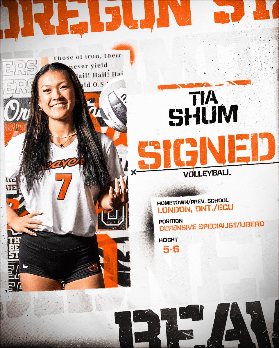 The next piece to the 2025 Beavs 🧩

Welcome to Corvallis, Tia Shum!

linktr.ee/BeaverVBall