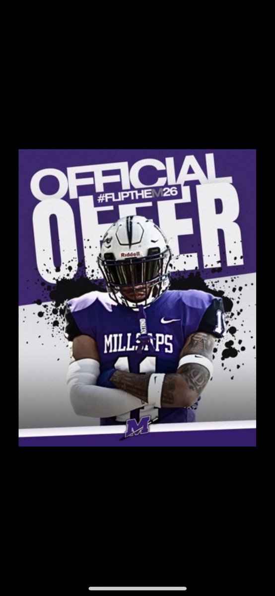 #AGTG After a great conversation with @CoachMurphy_I'm extremely blessed to receive my first offer from <a href="/MajorsFootball/">Millsaps Football</a>!!!
<a href="/CoachAChappell/">Adam Chappell</a> <a href="/EastRiver_FB/">East River Football</a>
<a href="/CoachCam19/">Coach Cam Phillips</a> <a href="/CoachJay90/">Jay Desamour 🇭🇹</a>
<a href="/OLCoachCorrado/">Chris Corrado</a>