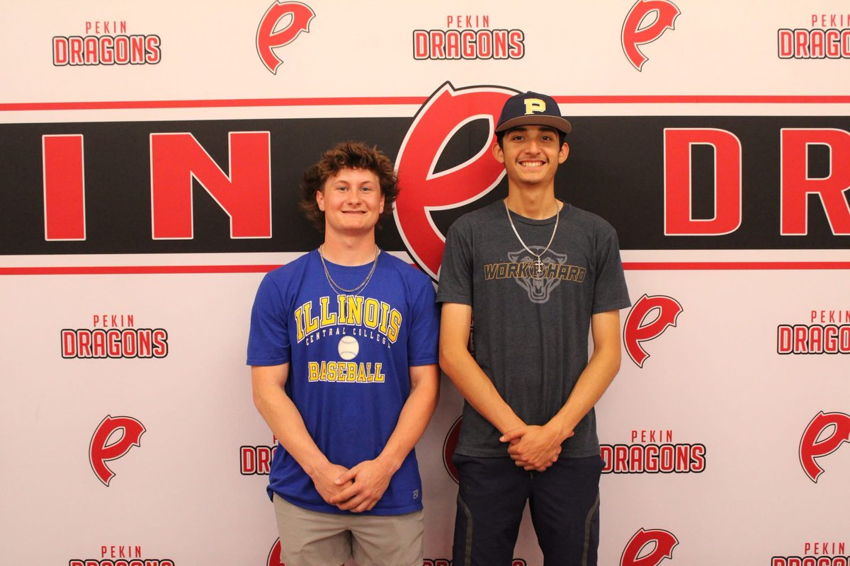 Congrats to Brady Bolen (ICC) and Brandon Barrientos (Principia) on their college commitments today! Best of luck on your collegiate baseball journeys!