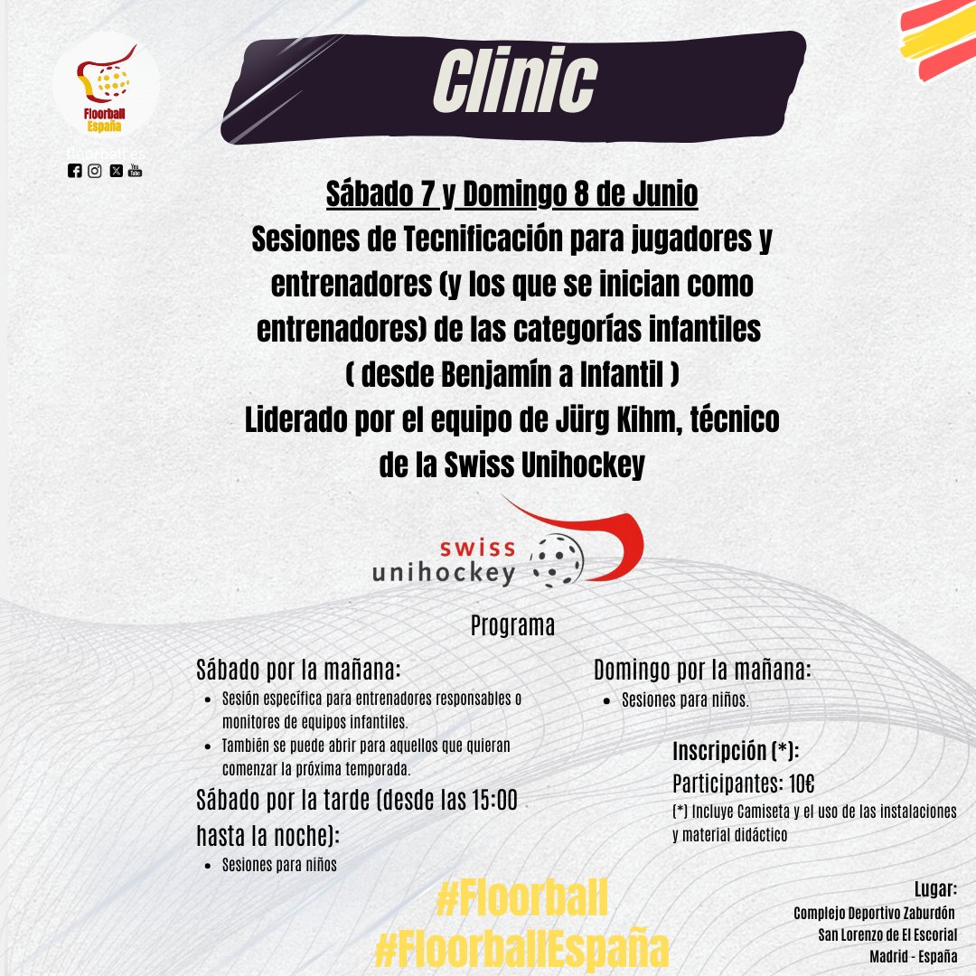 INSCRIBETE 
Jornadas de Tecnificación para jugadores y entrenadores de categorías infantil:
forms.gle/1DM6aGzzj662s4…