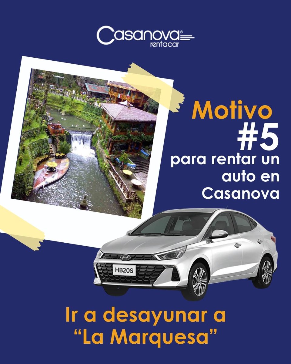 Renta un auto compacto este fin de semana y desayuna con tu pareja o amigos en La Marquesa.  #CasanovaTeMueve, #CDMXenAuto, #ViajeEnCarro
Reserva al 800 227 2668