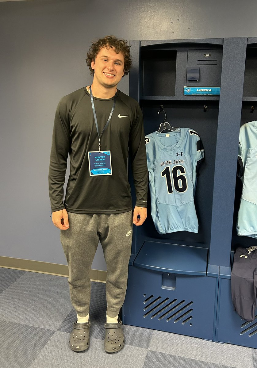Hunter Liszka (@liszkahunter) on Twitter photo Had a great visit at Elmhurst this week! Thank you <a href="/Coach_Heffernan/">Mike Heffernan</a> and <a href="/CoachMadison_EU/">Colin Madison</a> for having me down. Had a great visit at Elmhurst this week! Thank you <a href="/Coach_Heffernan/">Mike Heffernan</a> and <a href="/CoachMadison_EU/">Colin Madison</a> for having me down.