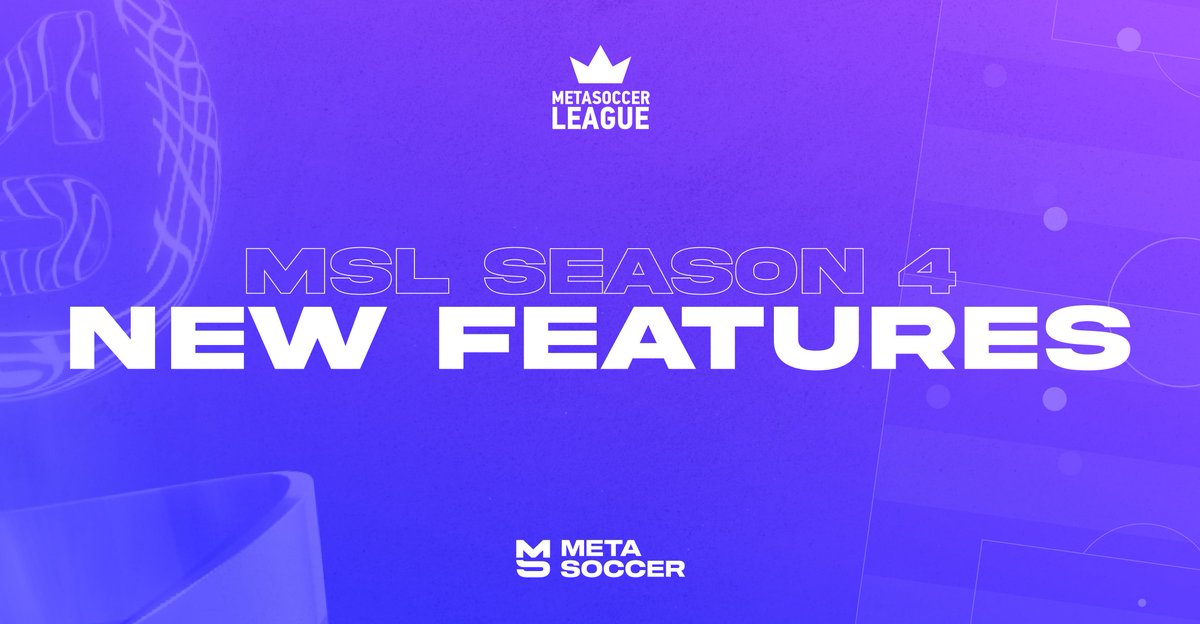 MSL Season 4 is around the corner and will be packed with game-changing updates:

✅ Revamped onboarding
✅ Improved economy
✅ Packs launch
…and a special surprise 🗺️

Are you ready? ⚽️