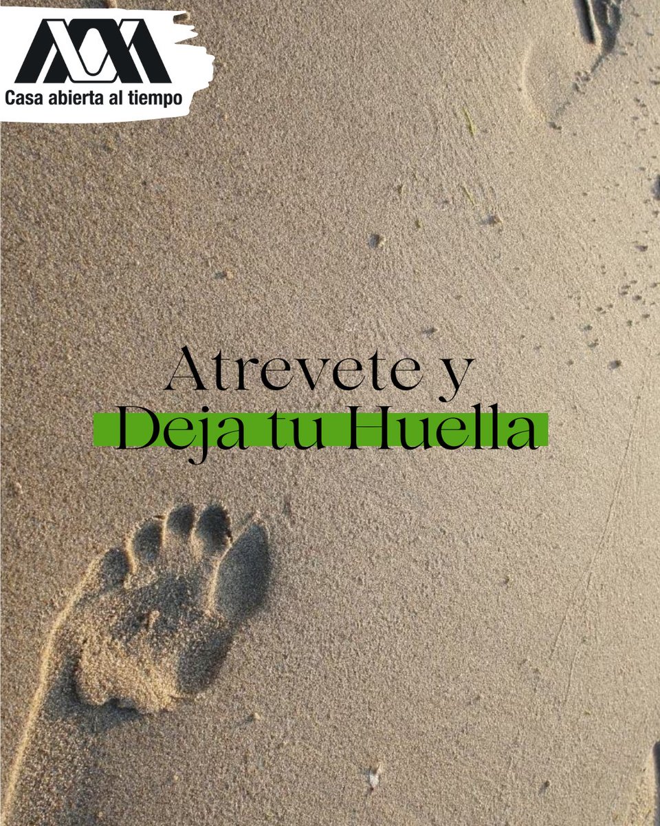 ¿Listo para dejar tu huella en la historia?
Comienza tu camino, hoy es el momento de dejar tu huella.
Si lo tuyo es cuestionar, crear, construir y descubrir… Entonces CBI UAM Iztapalapa es tu lugar.
 Se acercan las fechas de admisión, no dejes pasar esta grandiosa oportunidad