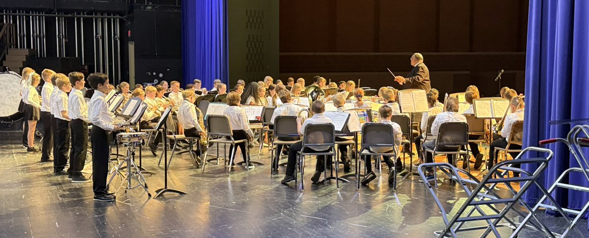 Let the show begin! This is Mr. Brad Collins’ FINAL concert with <a href="/CCPSk12/">Carroll County PS</a> after 42 years! The talent &amp; dedication to music is unmatched; his legacy will forever be in the fabric of our community. Thank you, Mr. Collins for your service &amp; love for teaching. Enjoy retirement!