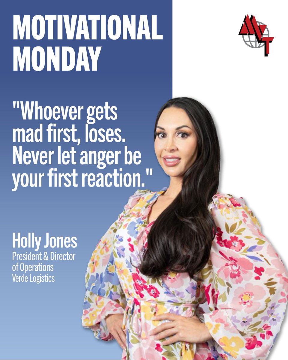 MVTServices's tweet image. "Whoever gets mad first, loses."

Wise words from Holly Jones to start the week strong — stay calm, stay focused.

#MotivationalMonday #MVTStrong #LeadWithCalm #TeamMVT
