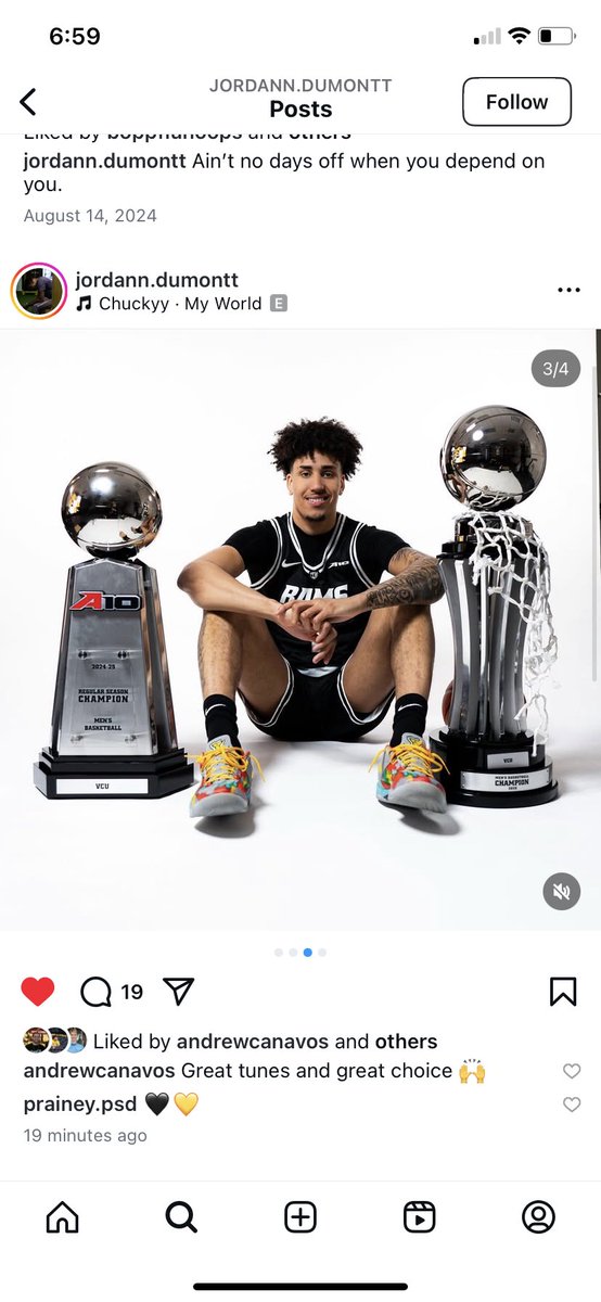 🇨🇦🐈➡️🐏🏀🟡⚫️

Villanova forward Jordann Dumont, a redshirt-freshman and 6-8, 220-pound Montreal native, announces his commitment to VCU <a href="/RTDSports/">RTD Sports</a>