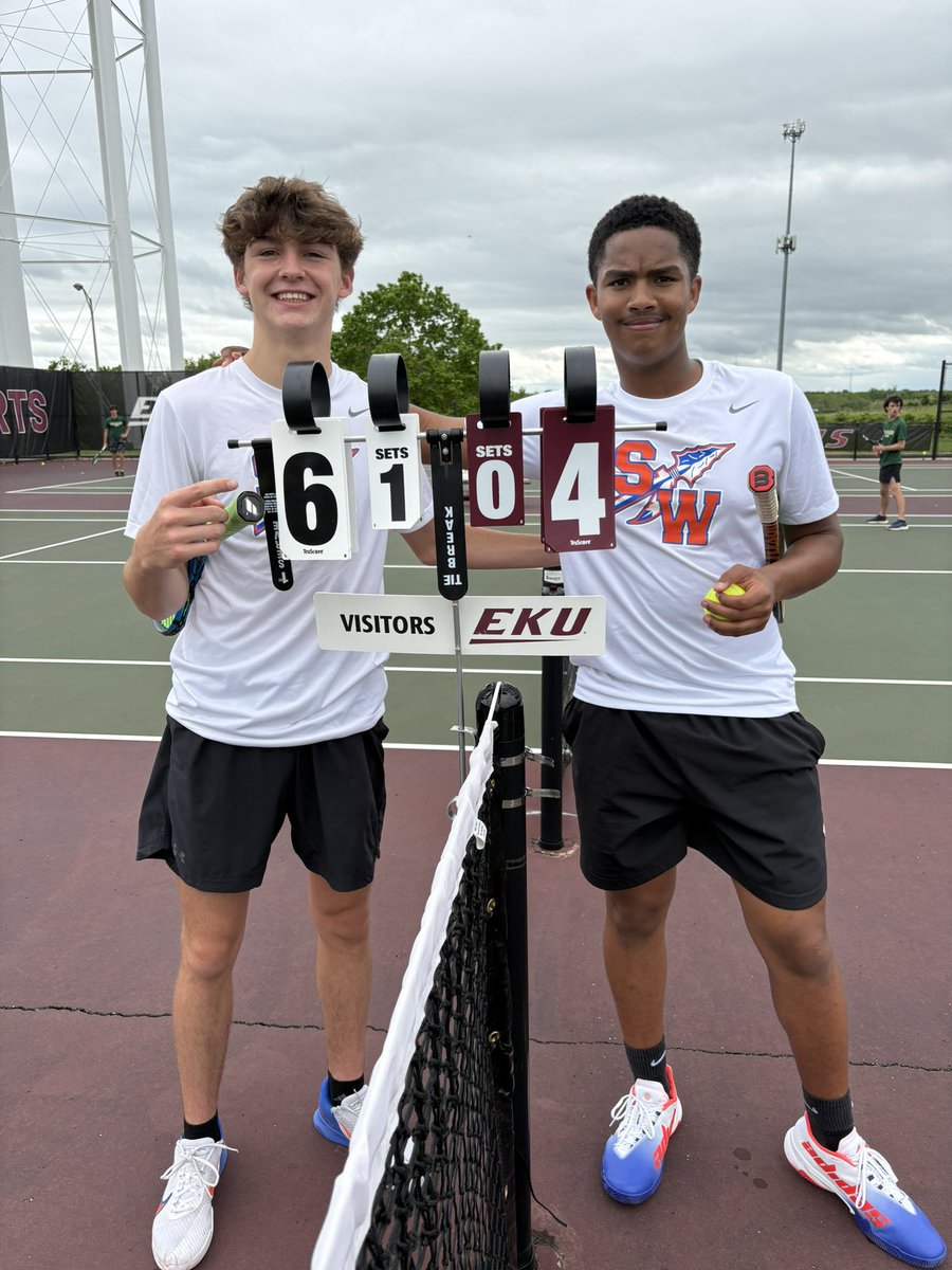 Southwestern Tennis (@swhs_tennis) on Twitter photo Big day for Warriors 🎾🟠🔵🏆
5 players advance to state
Andrew Wolke Lucas Hill Cooper Ostermeier Aiden Webb Aaron Doan
3 players in region finals
Cooper Ostermeier Aiden Webb Aaron Doan
Jackson Flynn battled & lost in Super Tiebreak in quarters
5-2 record on the day
<a href="/12thSports/">12th Region Sports Network</a> Big day for Warriors 🎾🟠🔵🏆
5 players advance to state
Andrew Wolke Lucas Hill Cooper Ostermeier Aiden Webb Aaron Doan
3 players in region finals
Cooper Ostermeier Aiden Webb Aaron Doan
Jackson Flynn battled & lost in Super Tiebreak in quarters
5-2 record on the day
<a href="/12thSports/">12th Region Sports Network</a>