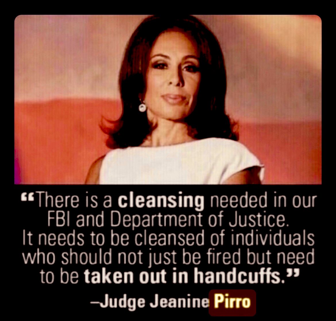 rebelmrose7's tweet photo. Awesome pick @POTUS #WinningWinningWinning
Congratulations to Judge Jeanine Pirro our new interim head of the DC US Attorney's office🥳🥳🥳👏👏👏🙌
That’s the #BossLady right there now 🔥🔥🔥 https://t.co/OFzcsNOw5Y
