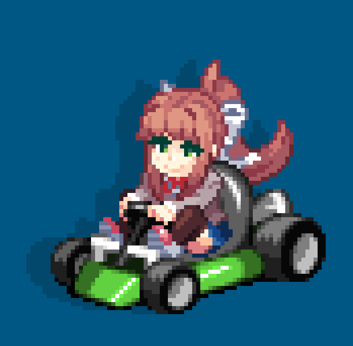 shiro_burro's tweet image. Monika
Dr. Robotnik's Ring Racers

#DDLC #monika #pixelart