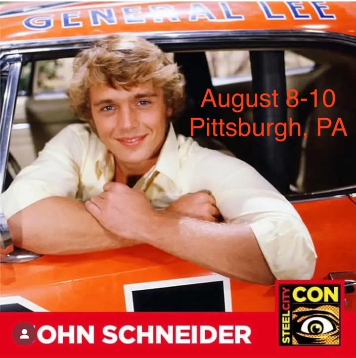 dukesofsmallvil's tweet photo. We are rounding out the Summer of conventions by going to Pittsburgh from August 8 to 10. SteelCity Con! Or maybe Father of Man of Steelcon for the Smallville fans. #JohnSchneider #steelcity #steelcitycon #boduke #dukesofhazzard #smallvilleforever #smallville #jonathankent #havea https://t.co/61M1GO6YG6