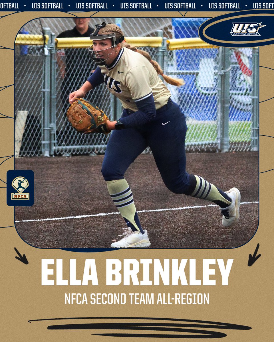 #WeAreStars (@uisathletics) on Twitter photo Ella Brinkley โก๏ธ NFCA All-Region Second Team!
Our senior third baseman earns the honor after a standout season at the hot corner ๐ฅ๐ฅ
<a href="/UIS_Softball/">UIS Softball</a> | #WeAreStars Ella Brinkley โก๏ธ NFCA All-Region Second Team!
Our senior third baseman earns the honor after a standout season at the hot corner ๐ฅ๐ฅ
<a href="/UIS_Softball/">UIS Softball</a> | #WeAreStars