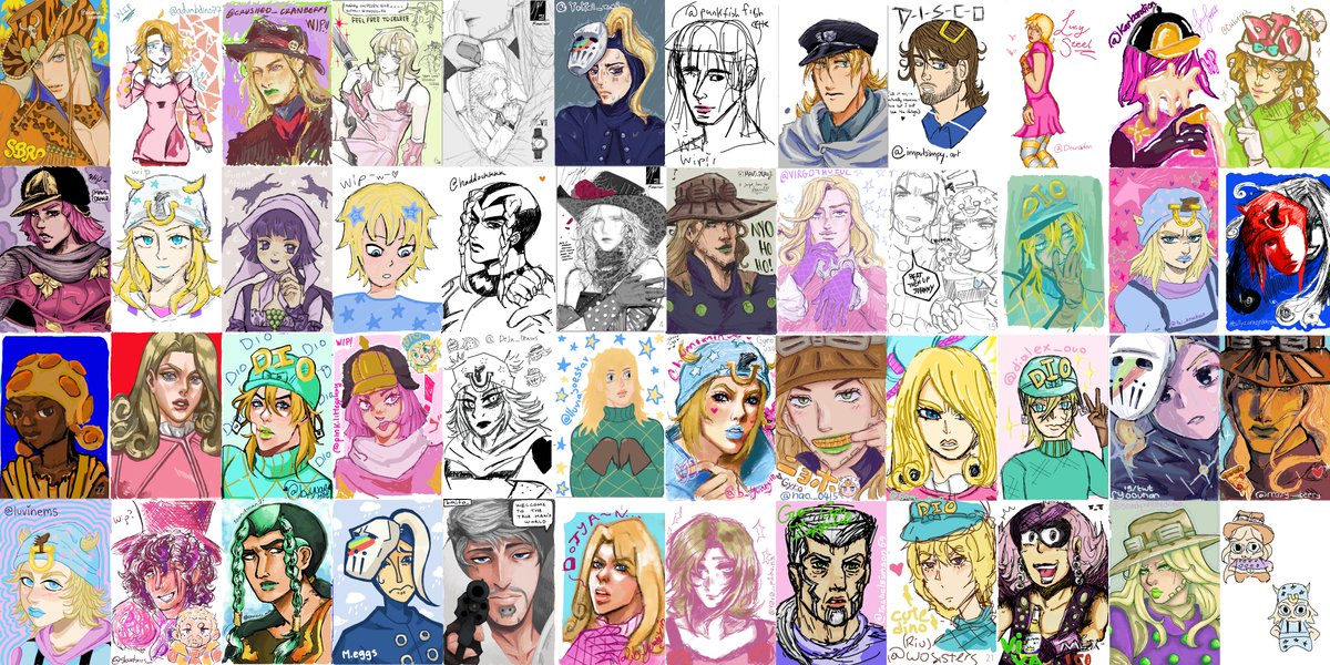 thank you for coming to draw in the sbr party over the weekend 🐎✏️ sorry if i missed any art!