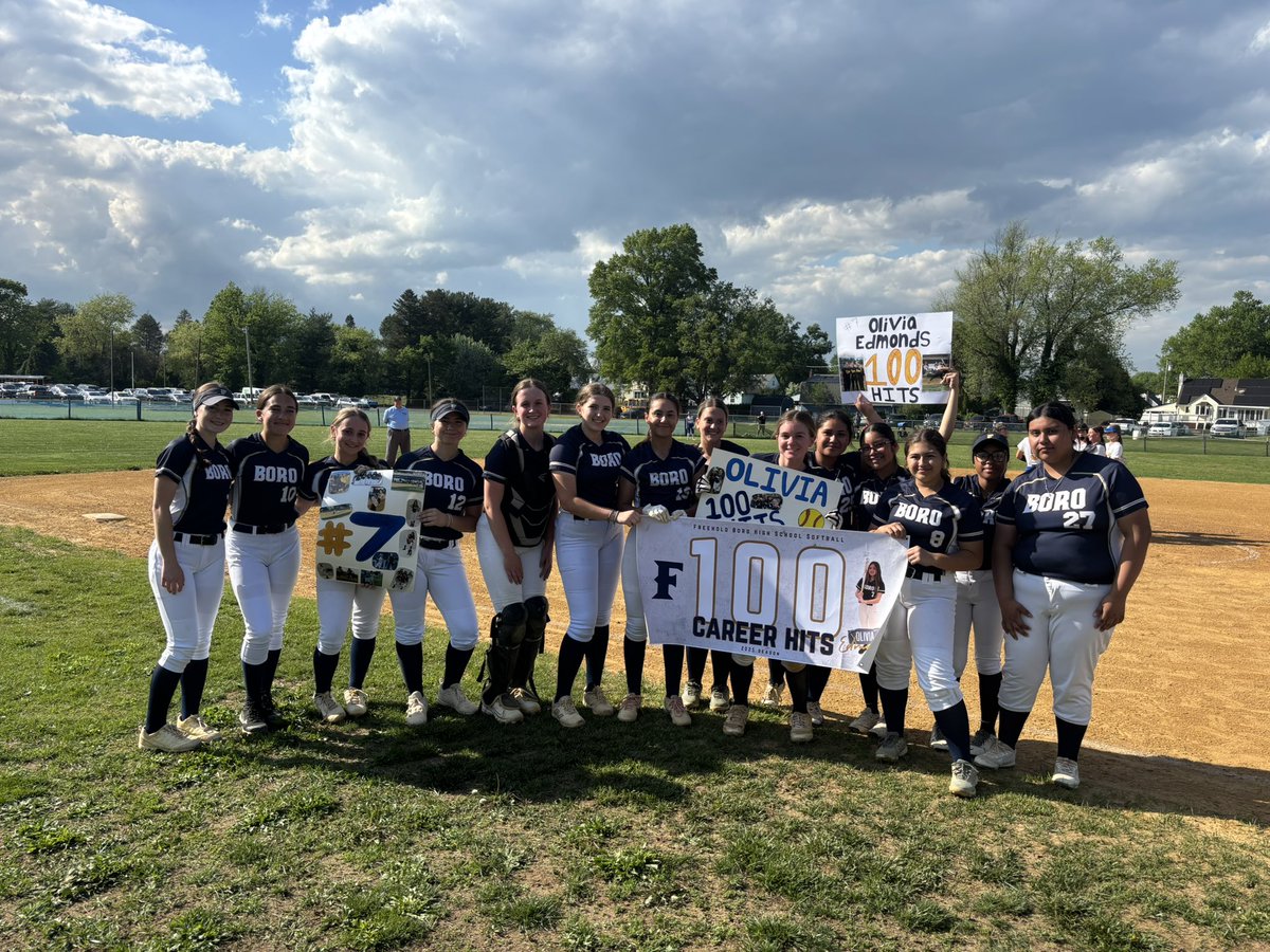 Freehold Athletics (@fbhsathletics) on Twitter photo Congratulations to
Liv Edmonds on reaching the 100 hit mark in her career, <a href="/FB_Softball24/">Freehold Boro High School Softball</a> and the whole community are so proud of you! Congratulations to
Liv Edmonds on reaching the 100 hit mark in her career, <a href="/FB_Softball24/">Freehold Boro High School Softball</a> and the whole community are so proud of you!