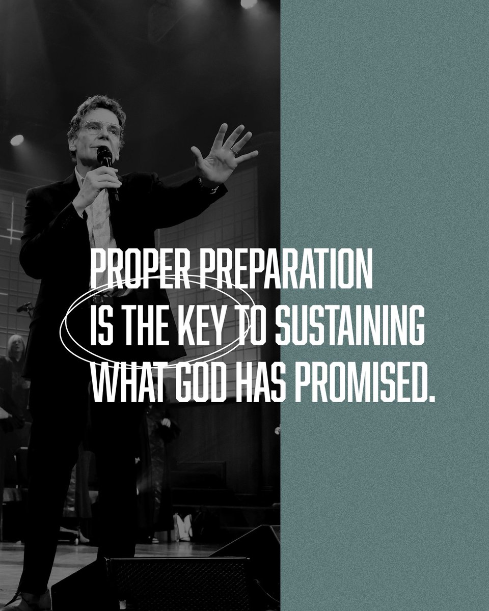 "Proper preparation is the key to sustaining what God has promised." - Pastor Chuck Lawrence