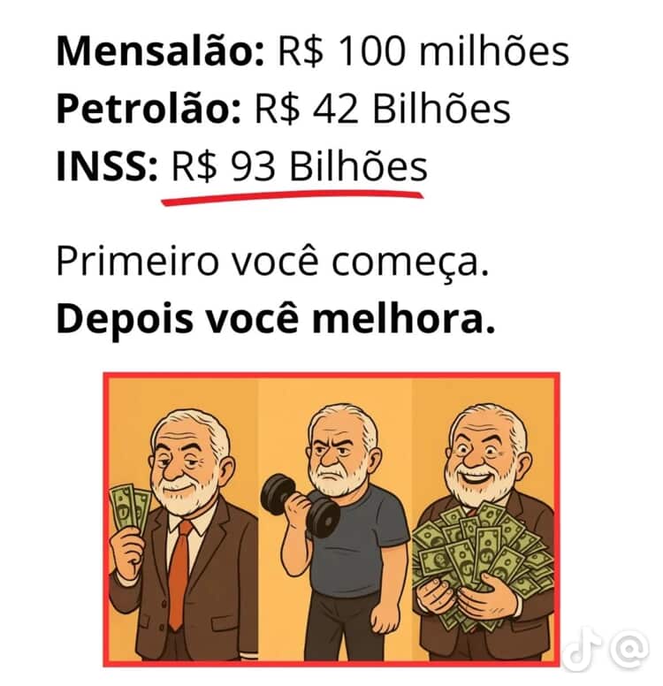 estevaopatriota's tweet photo. 90 BILHÕES. BILHÕES. EU FALEI BI #INSS #corrupção #PT https://t.co/ErLrV6JRZi