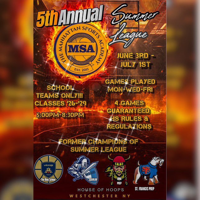 Manhattan Sports (@lucky_brannon) on Twitter photo Manhattan Sports ☀️🏀 Summer H.S. League <a href="/houseofsportsny/">House of Sports</a>
“Hall of Fame Class of 25”
Jah King ‘22 Newburgh Free Academy <a href="/umbcbasketball/">umbcbasketball</a>
Josh Pascrelli ‘22 St Francis Prep
@csumbasketball
RJ Greene ‘21 Iona Prep
<a href="/Wagner_MBB/">Wagner Men's Basketball</a> Manhattan Sports ☀️🏀 Summer H.S. League <a href="/houseofsportsny/">House of Sports</a>
“Hall of Fame Class of 25”
Jah King ‘22 Newburgh Free Academy <a href="/umbcbasketball/">umbcbasketball</a>
Josh Pascrelli ‘22 St Francis Prep
@csumbasketball
RJ Greene ‘21 Iona Prep
<a href="/Wagner_MBB/">Wagner Men's Basketball</a>
