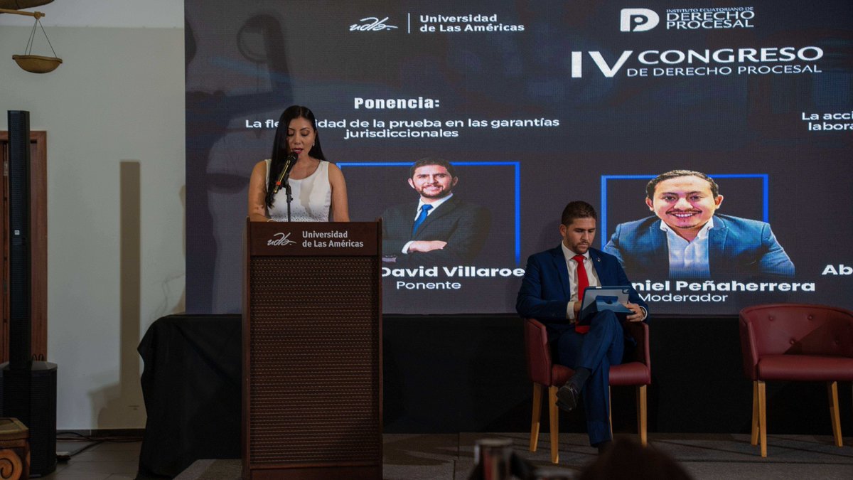 UDLAEcuador's tweet image. 🙌⚖️ Fuimos sede del IV Congreso de #DerechoProcesal, un evento organizado por el Instituto @procesalecuador. Expertos nacionales e internacionales debatieron sobre cómo la #tecnología y nuevos enfoques están transformando la #justicia.
¡Conoce más! 👉 f.mtr.cool/czytqeybjf