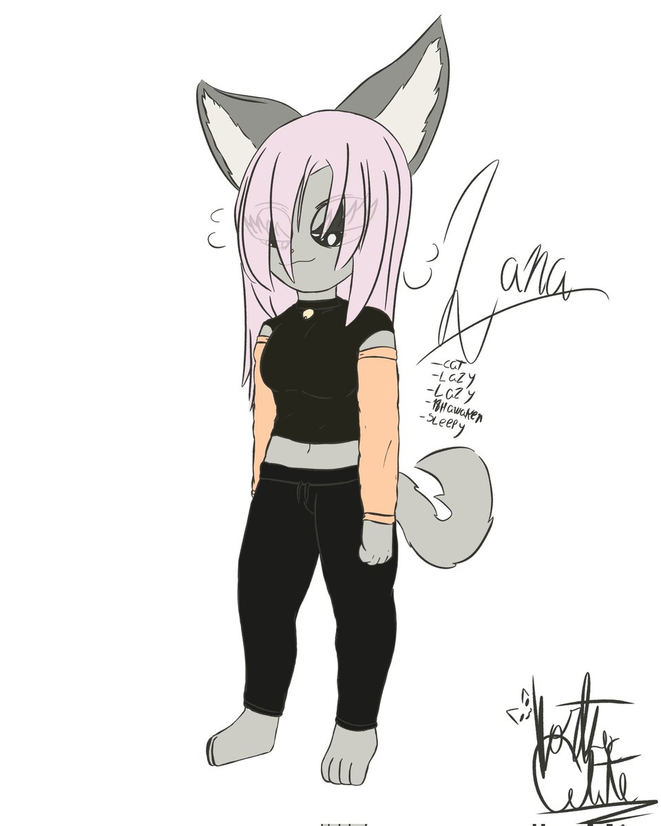 say "hi" to Luna!!!! :3
.
#furryart #furry #art
